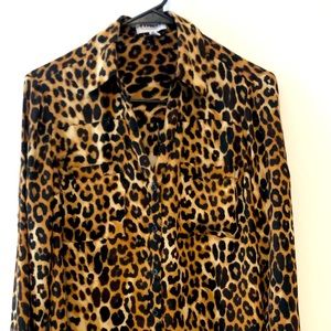 Leopard print Express Portofino button up